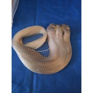 Full Shine 100% human hair Clip in Hair extensions Blonde 16 inch